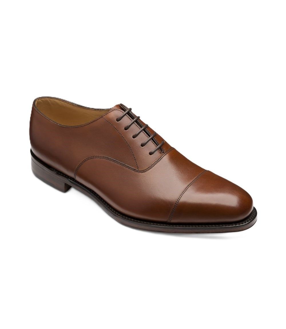 Loake Aldwych Leather Sole Oxford Shoe Mahogany
