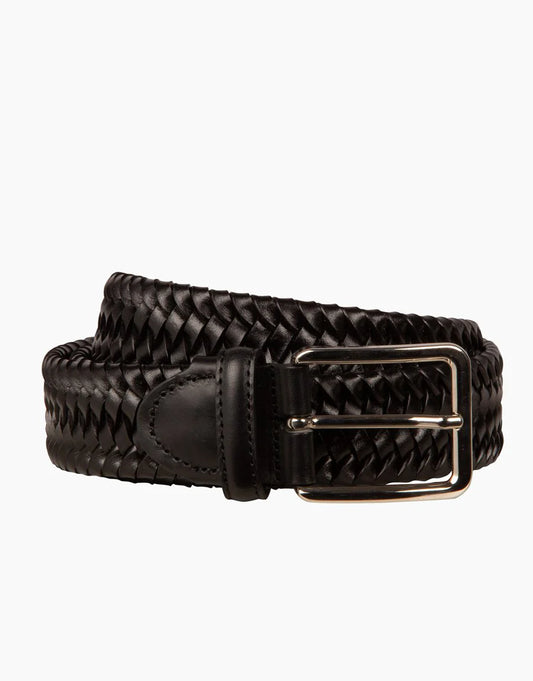 Rembrandt Italian Woven Belt Black
