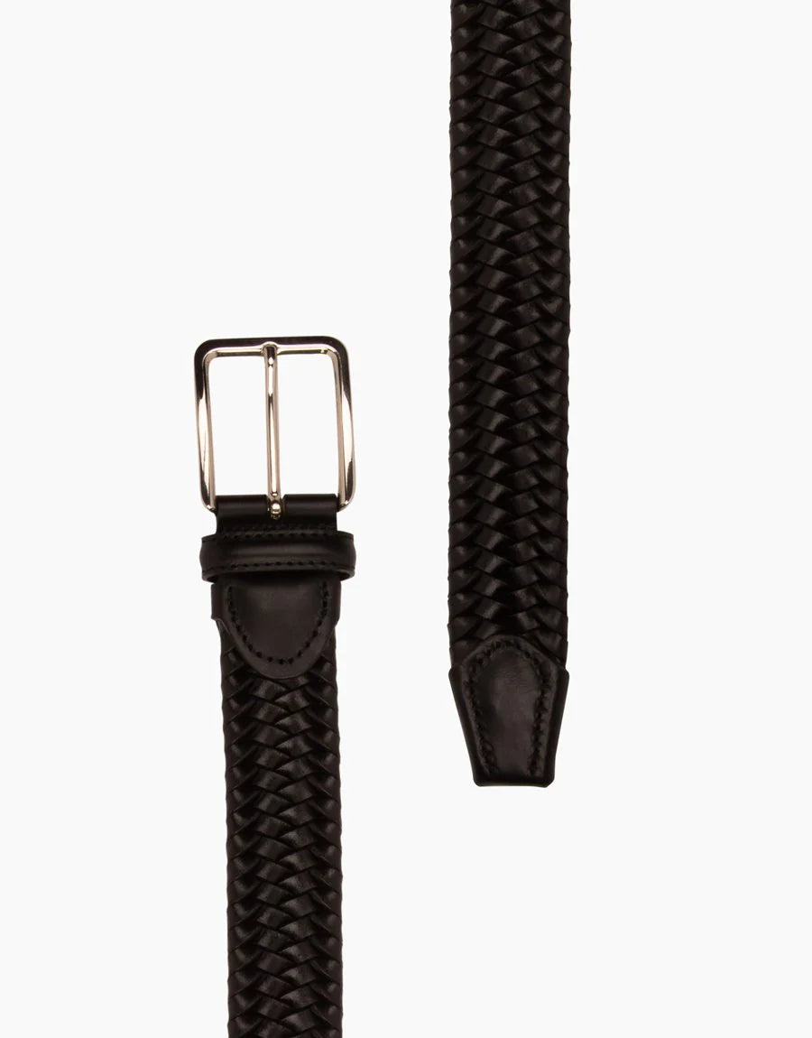 Rembrandt Italian Woven Belt Black