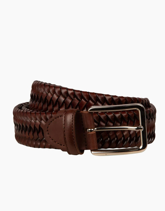 Rembrandt Italian Woven Belt Brown