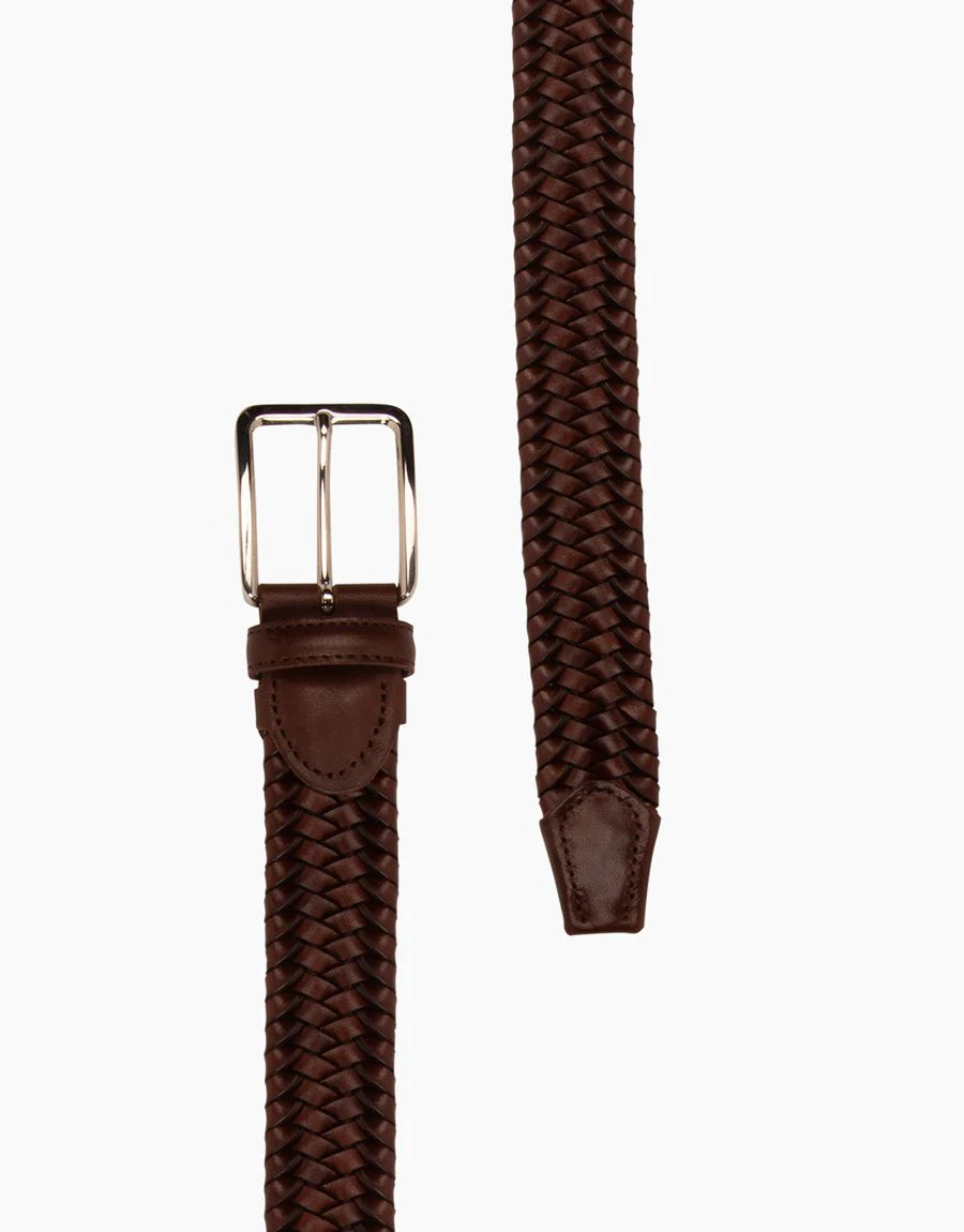 Rembrandt Italian Woven Belt Brown