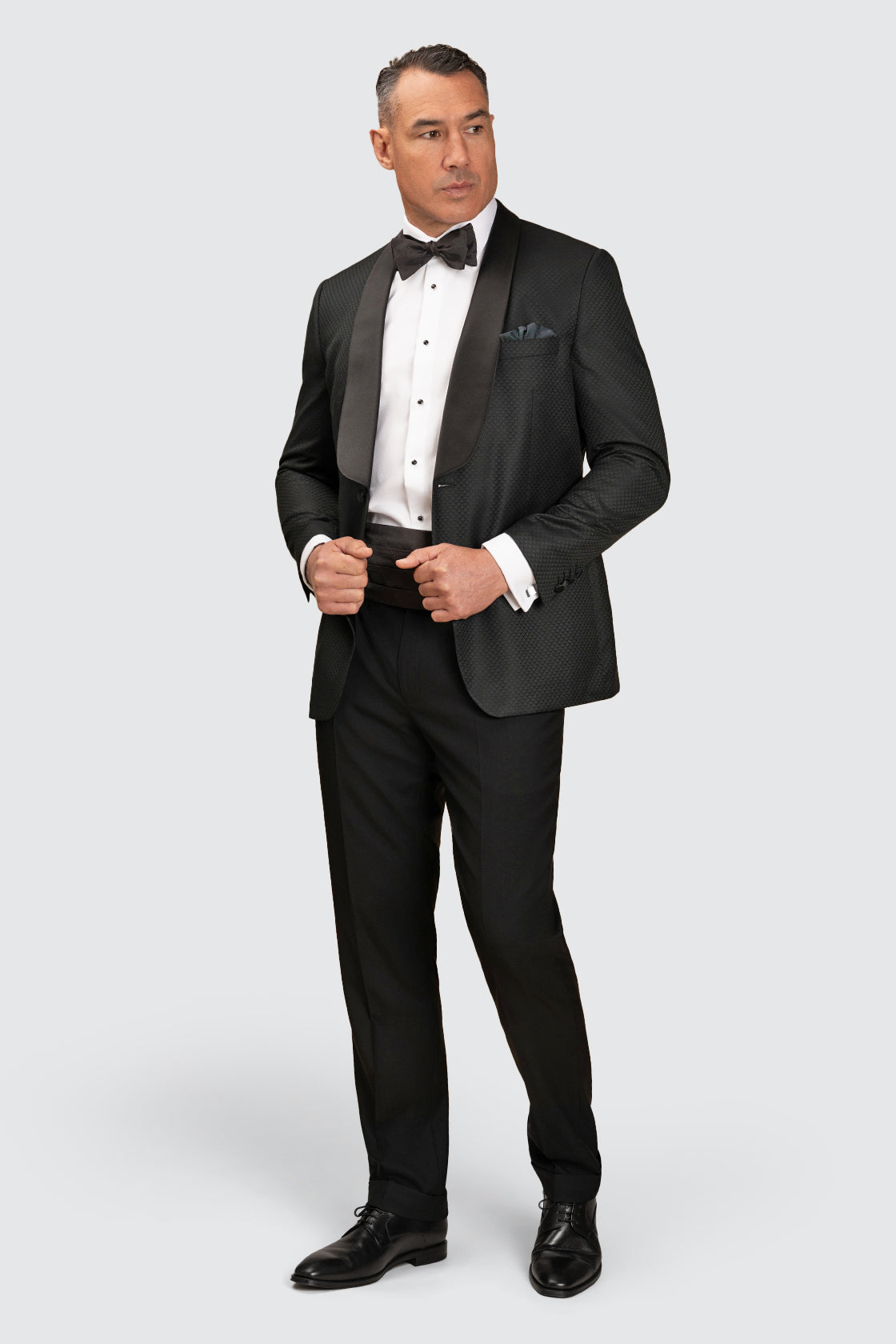 Routleys Bryan Jaquard Dinner Jacket Dark Green