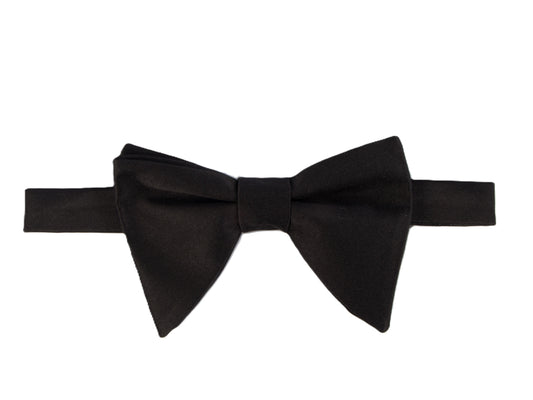 Cantini St Moritz Satin Bow Tie Black