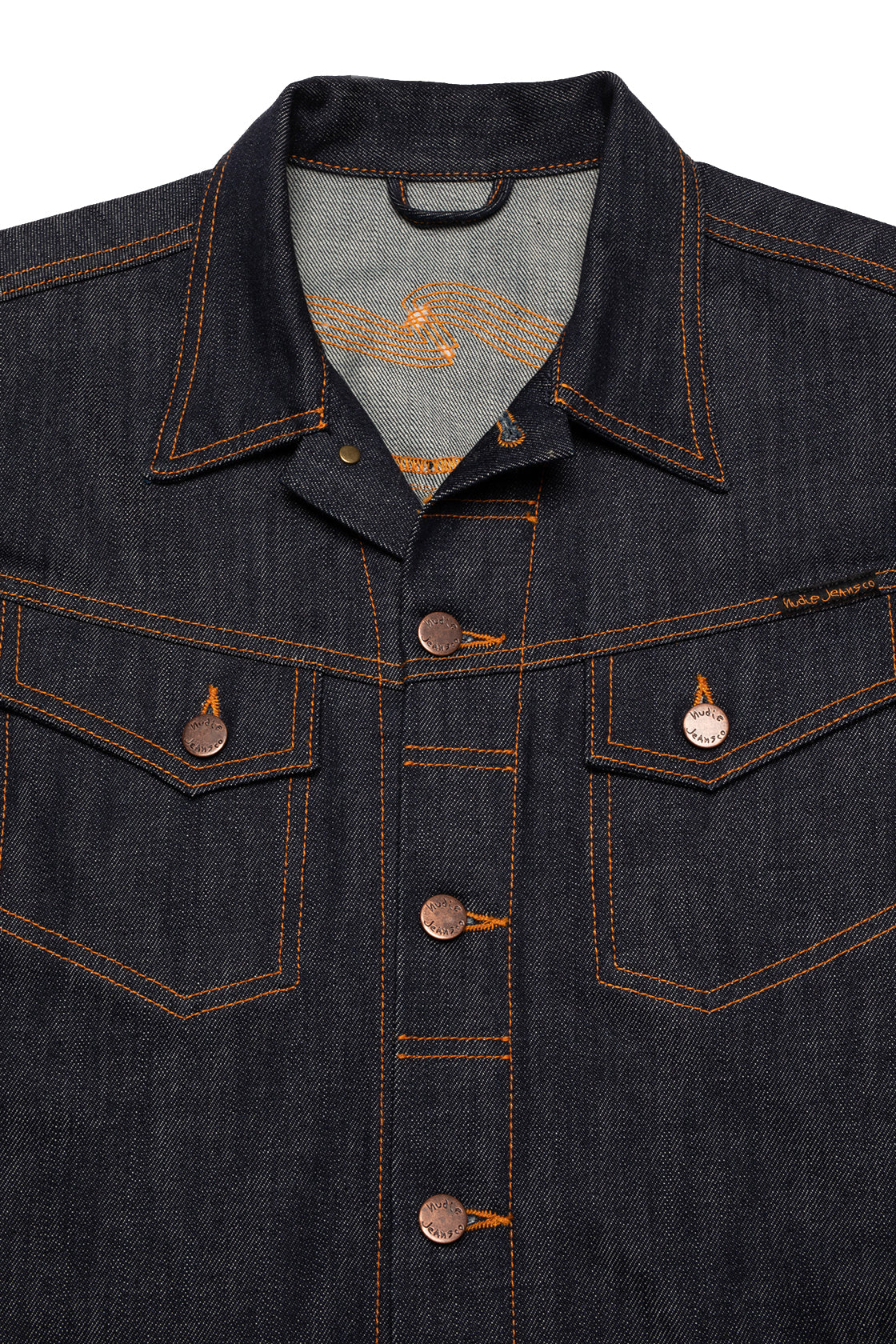 Nudie Jeans Conny Denim Jacket Dry Streaky Mid Blue
