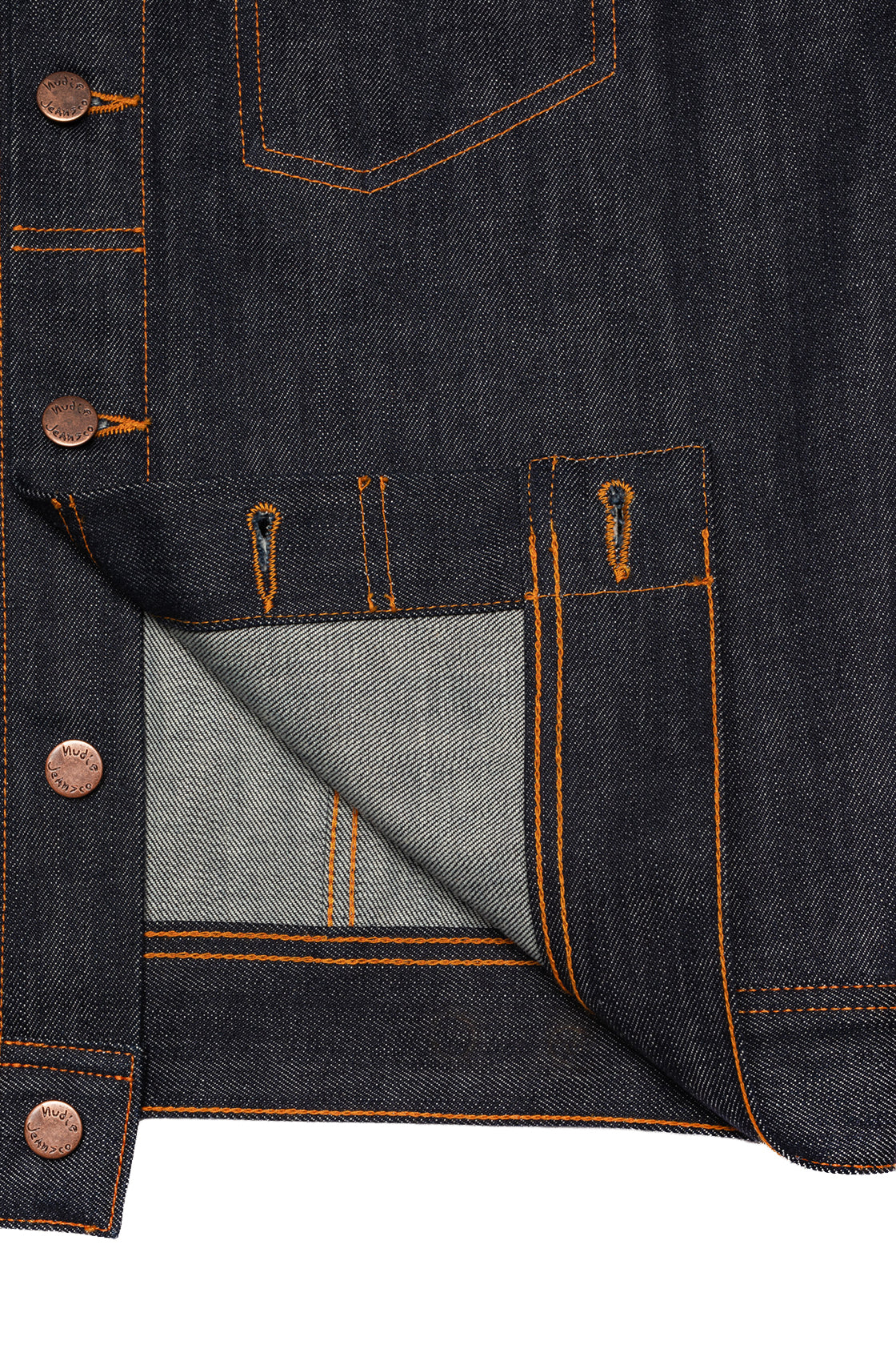 Nudie Jeans Conny Denim Jacket Dry Streaky Mid Blue