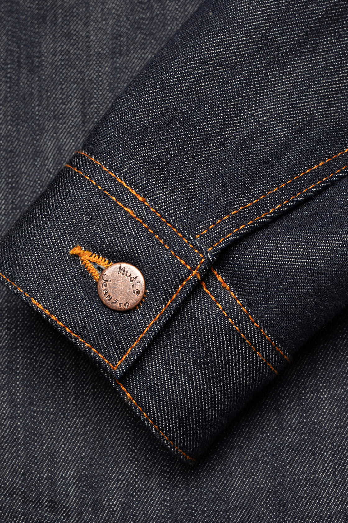 Nudie Jeans Conny Denim Jacket Dry Streaky Mid Blue