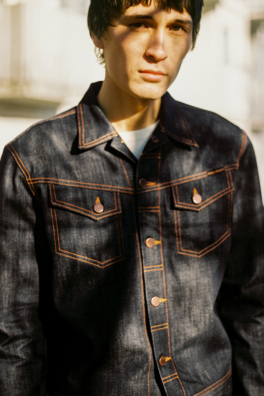 Nudie Jeans Conny Denim Jacket Dry Streaky Mid Blue