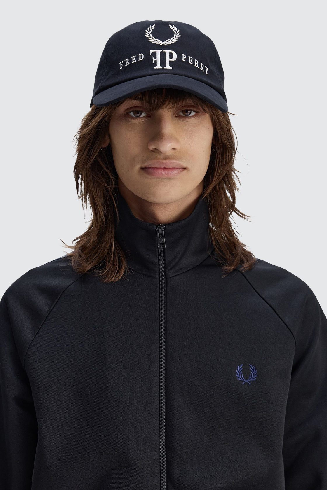 Fred Perry Monogram Cap White