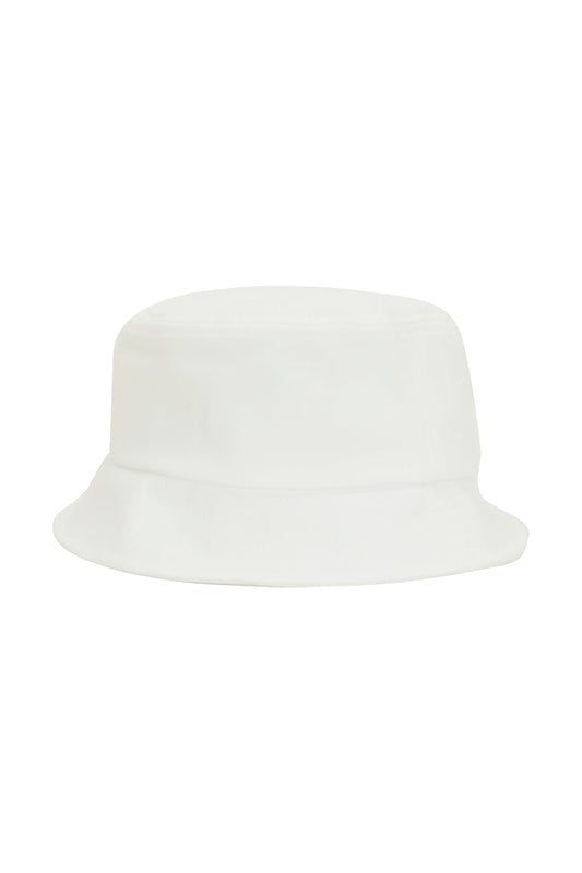 Fred Perry Pique Bucket Hat White & Honeycomb White
