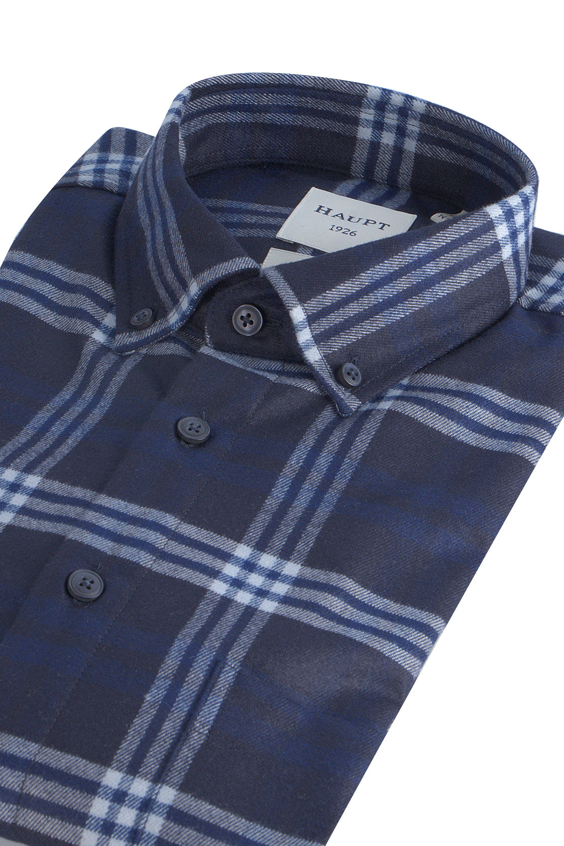 Haupt LS Check Shirt Navy