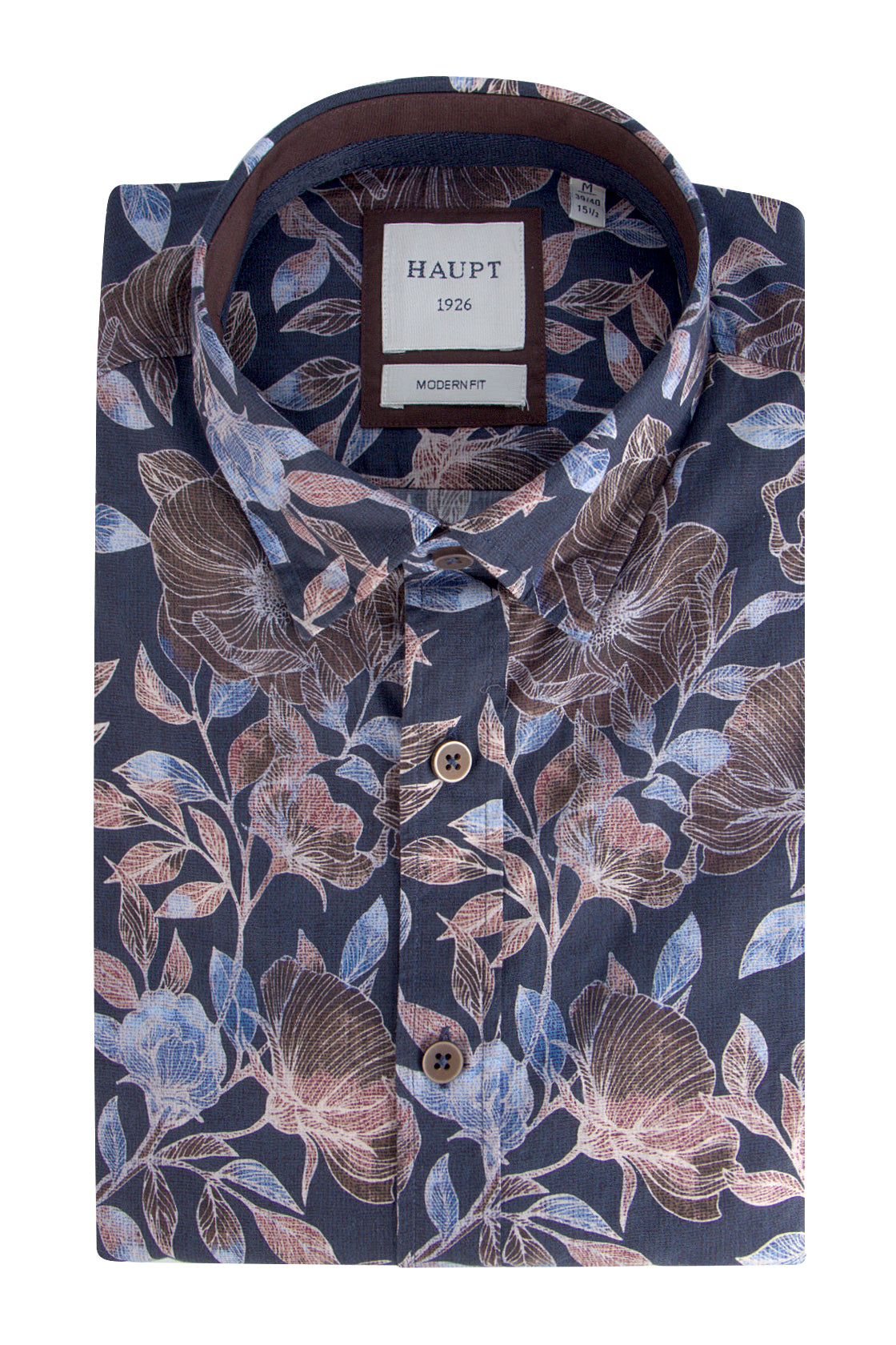 Haupt LS Floral Shirt Navy