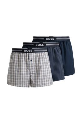 Hugo Boss 3pk Assorted Woven Boxers