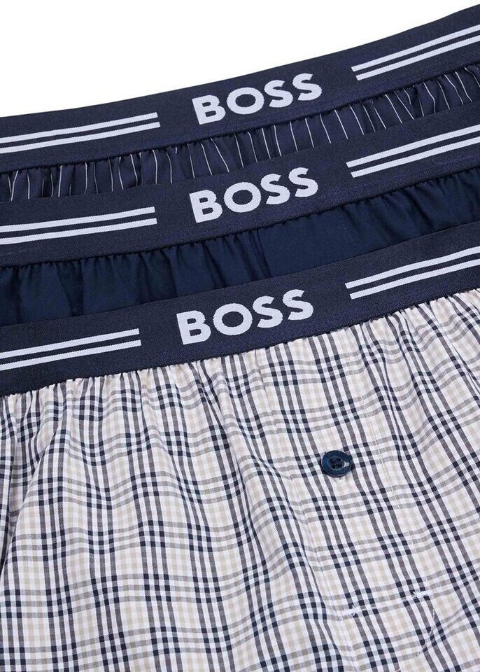 Hugo Boss 3pk Assorted Woven Boxers