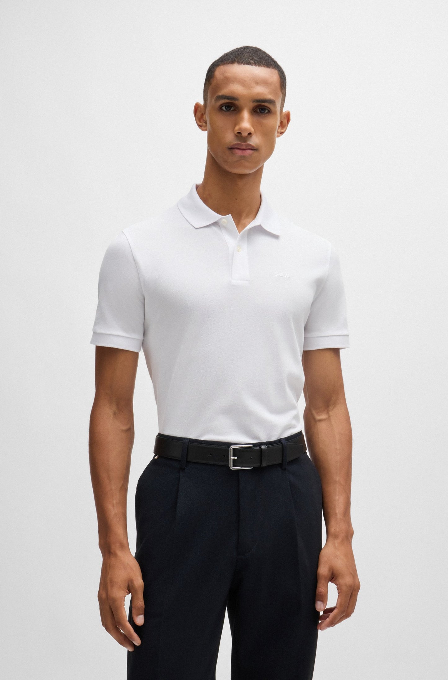 Hugo Boss Pallas Reg Fit Polo White
