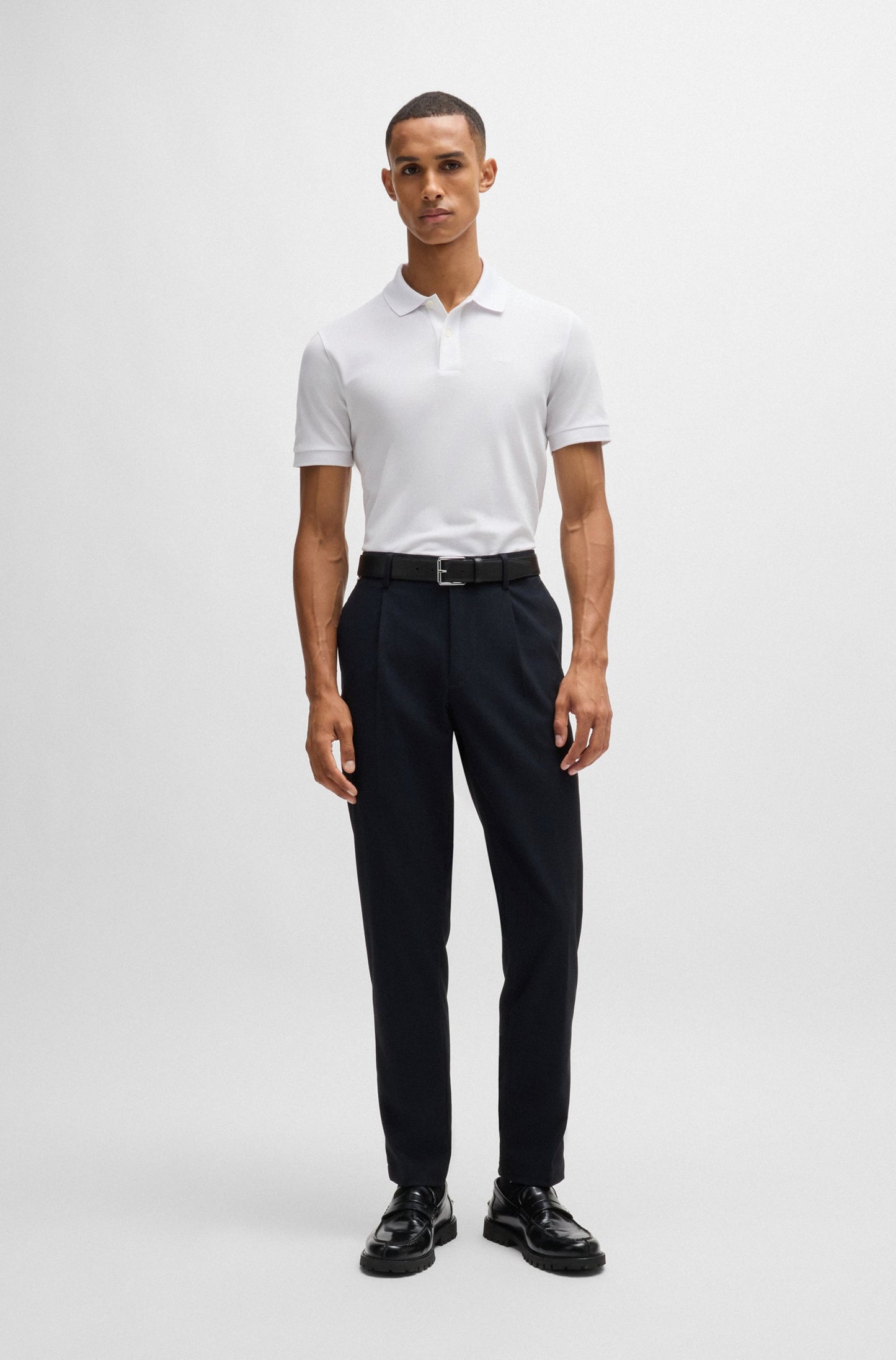 Hugo Boss Pallas Reg Fit Polo White