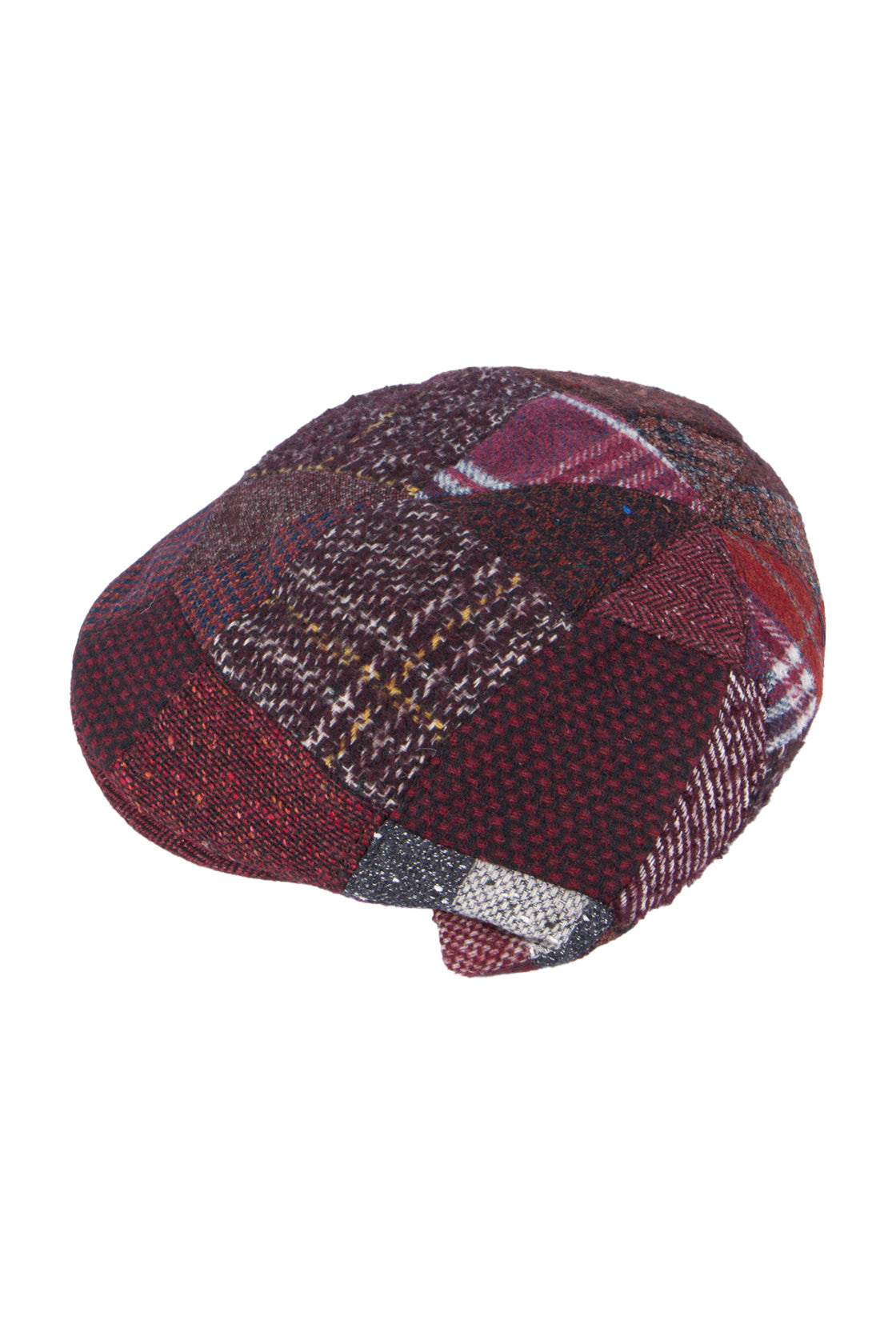 Flechet Wool Patchwork Casquette Rouge