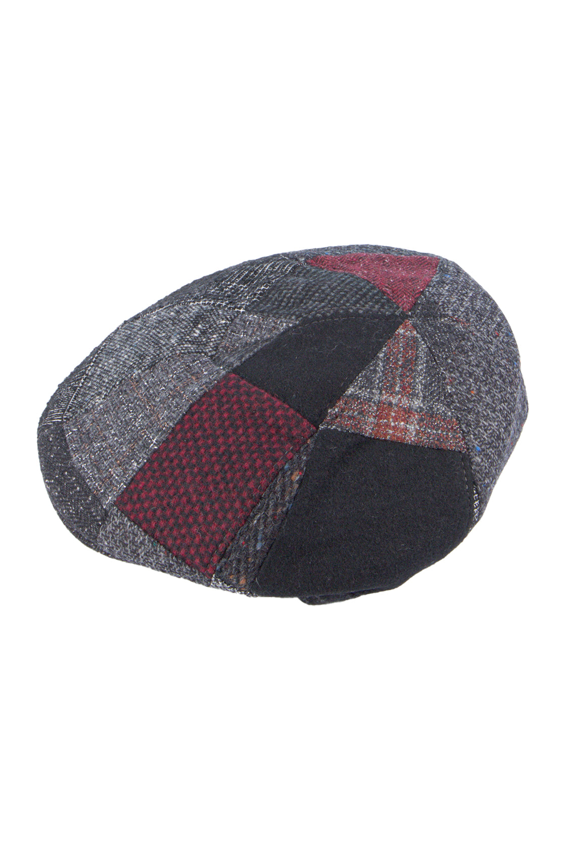 Flechet Wool Patchwork Casquette Noir