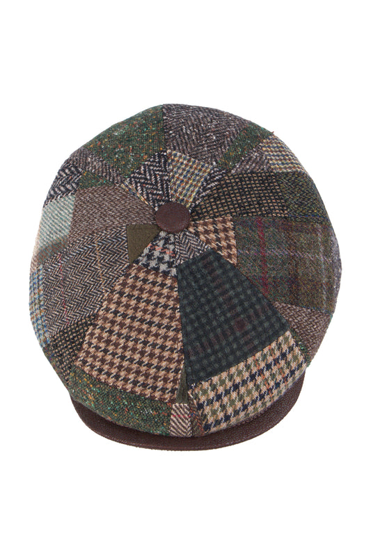 Flechet Wool Blend Patchwork Peaky Blinder Brown