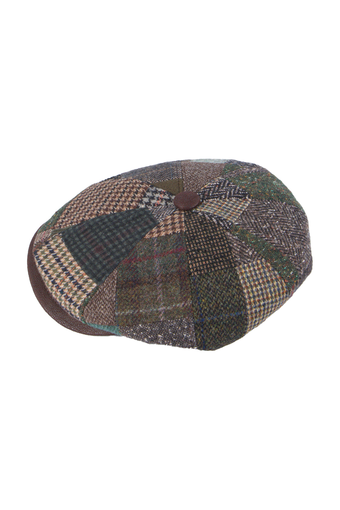 Flechet Wool Blend Patchwork Peaky Blinder Brown