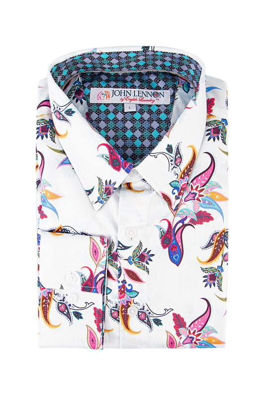 John Lennon Denton Shirt White