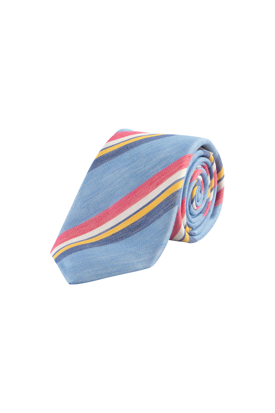 Hemley Silk/Linen Blue 7.5cm Tie