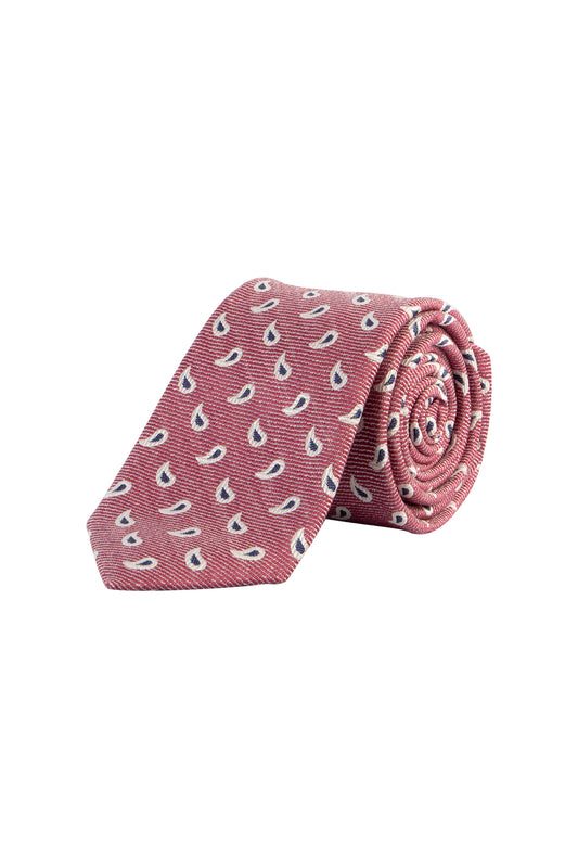 Hemley Pink Paisley Pattern 7.5cm Tie