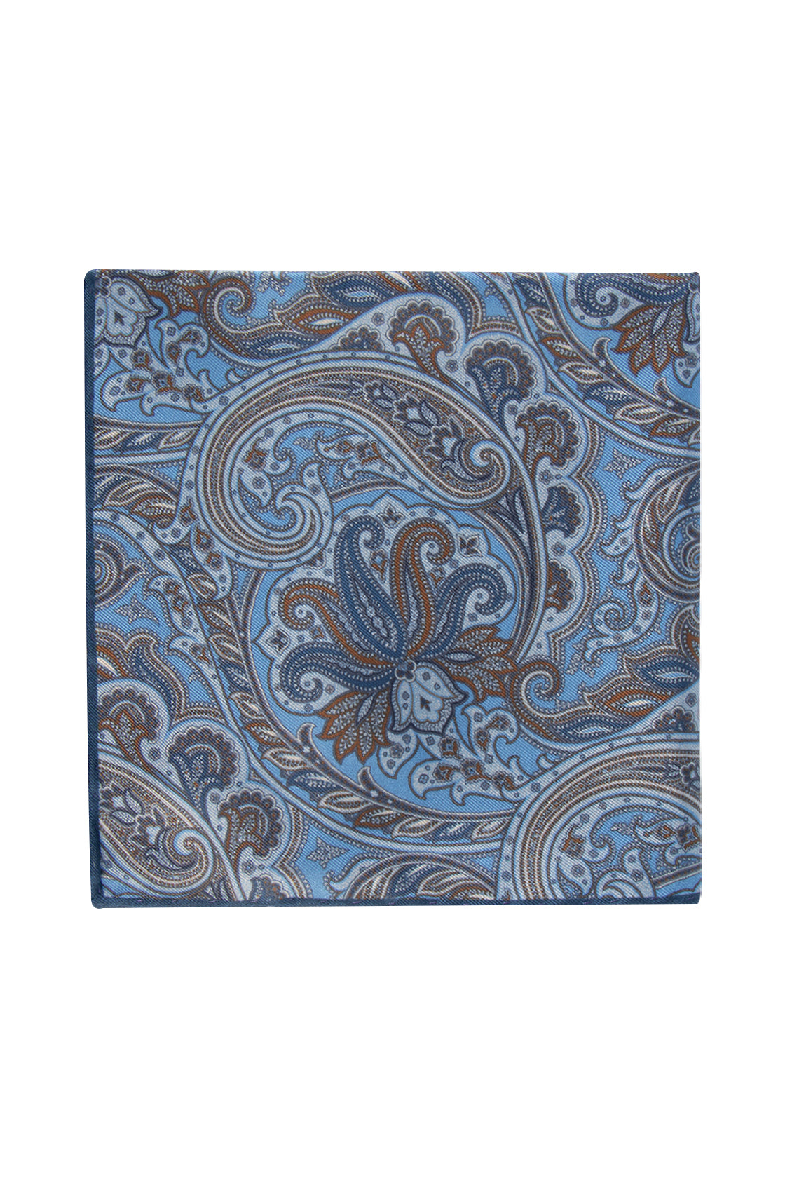 Hemley Silk Blue Paisley Pattern Hank