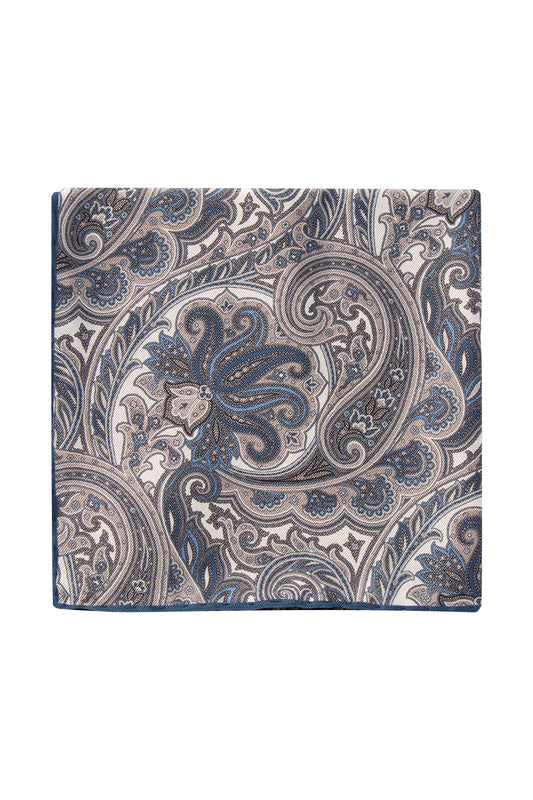 Hemley Silk Silver Paisley Pattern Hank