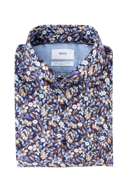 Brax Harold LS Shirt Dark Navy
