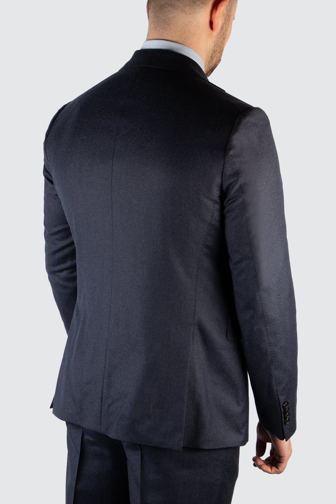 Eduard Dressler Sean Jim Flannel Suit Navy