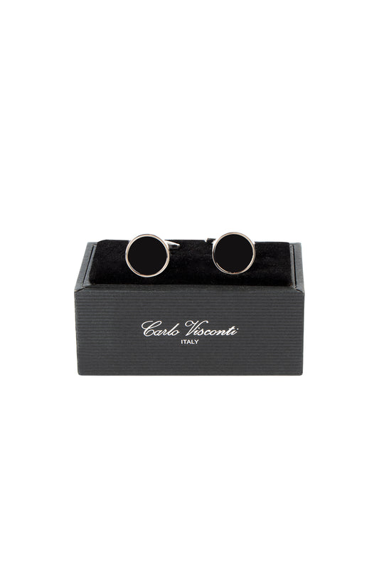 Carlo Visconti Cufflinks Onyx