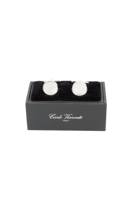 Carlo Visconti Cufflinks Mother of Pearl