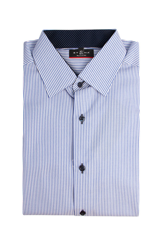 Eterna X14P Business Shirt Blue Stripe