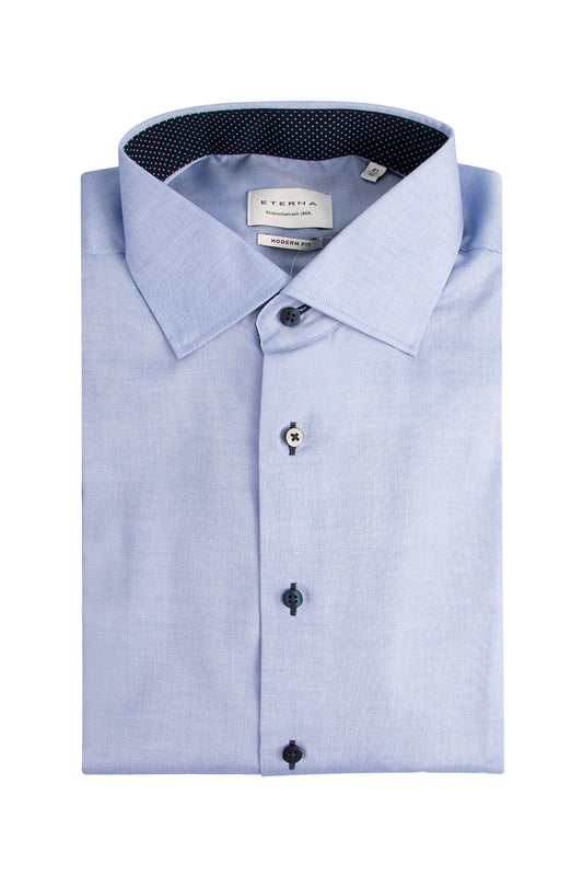 Eterna X13K Classic Kent Cover Shirt Blue