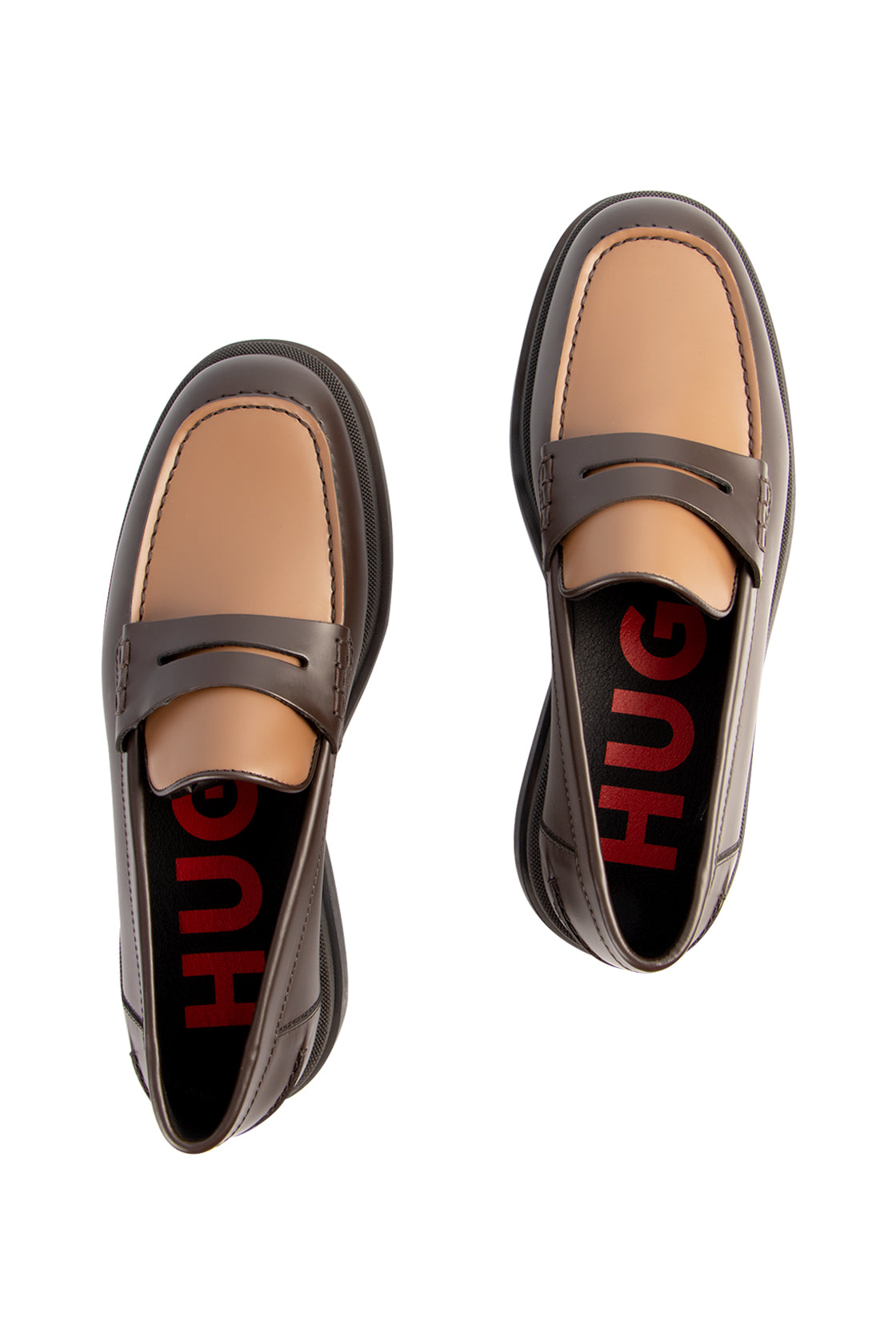 Hugo Boss Chaol Moccasin Open Brown