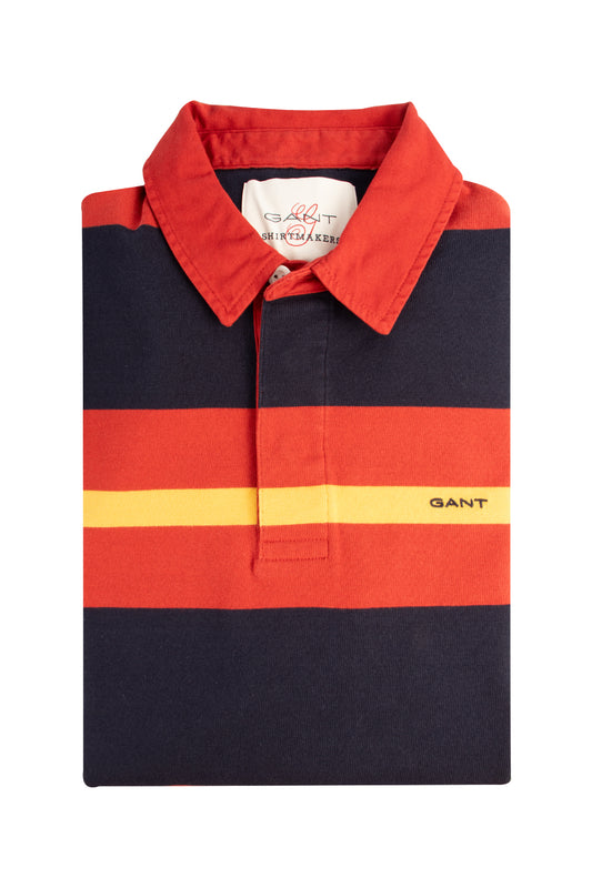 Gant Multistripe Heavy Rugger Iron Red