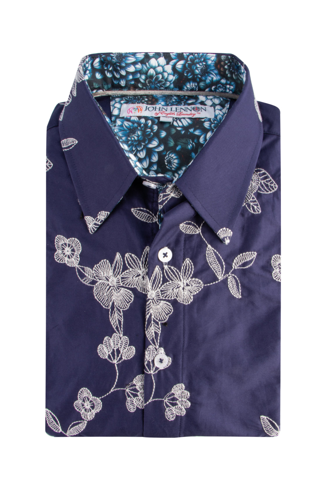 John Lennon Pemperdon LS Shirt Navy