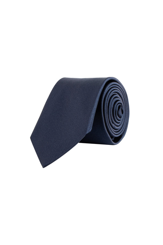 Cantini Pino Silk Plain Twill Tie Navy