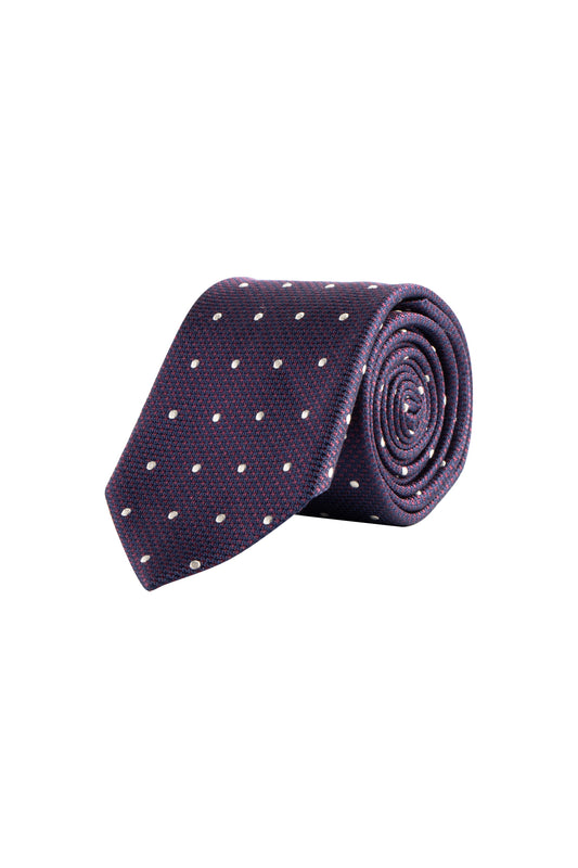 Cantini Bambu Silk Tie Navy/Red