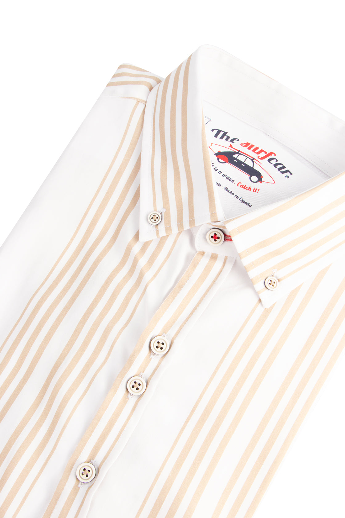 The Surf Car Stripe SLisbo LS Shirt Beige