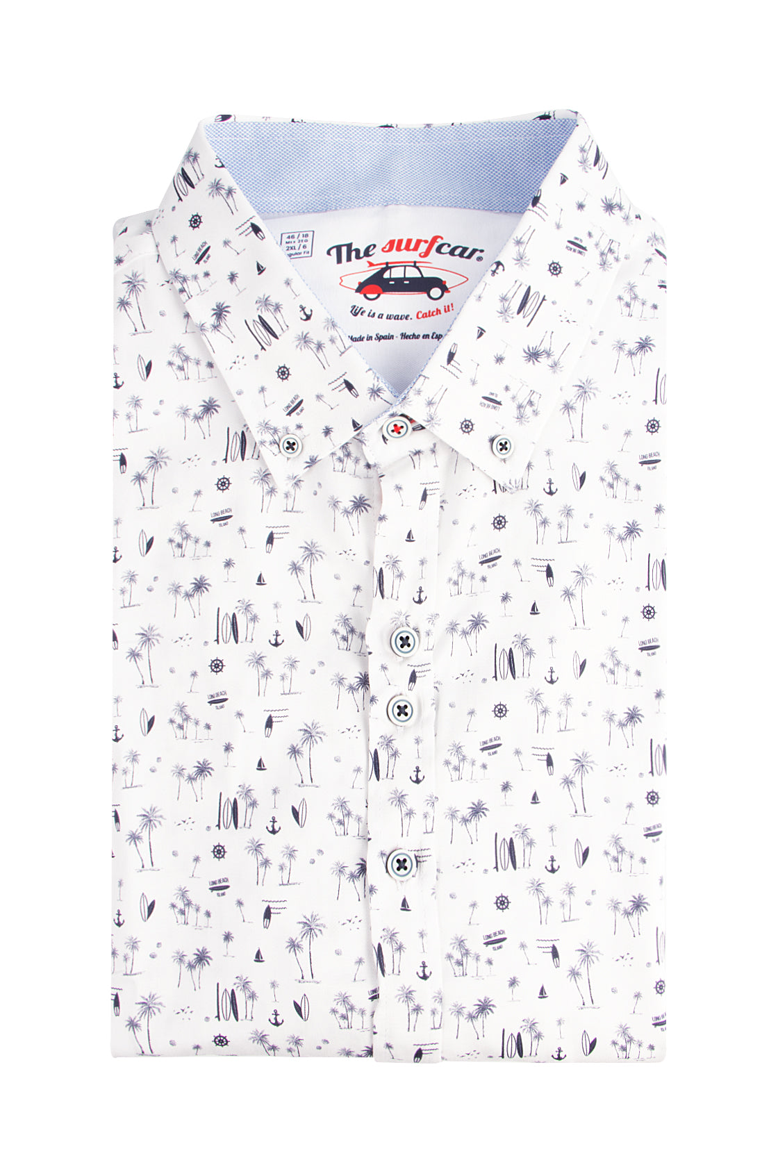 The Surf Car Palms SFaro SS Shirt Blue