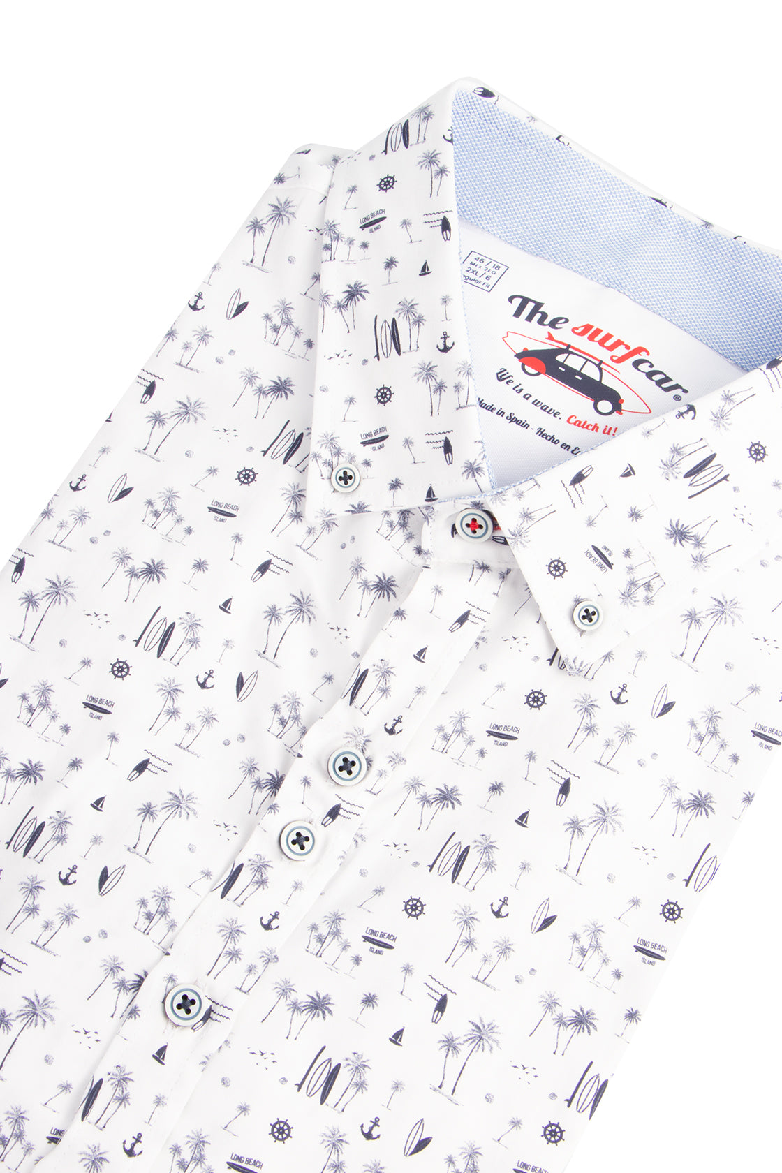 The Surf Car Palms SFaro SS Shirt Blue