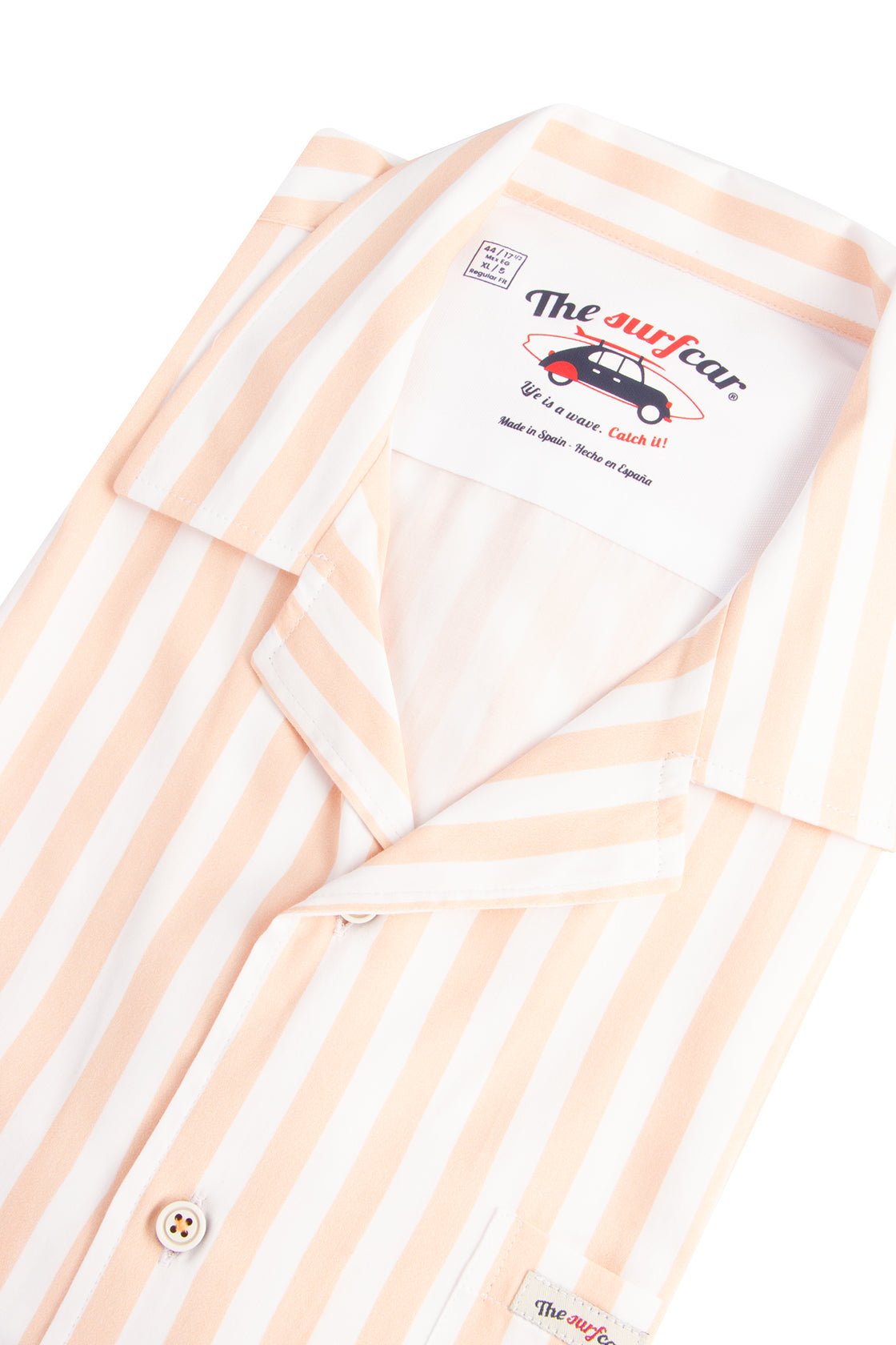 The Surf Car Stripe SBowl SS Shirt Pink