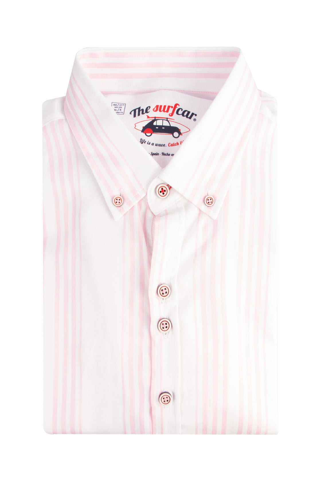 The Surf Car Stripe SLisbo LS Shirt Pink