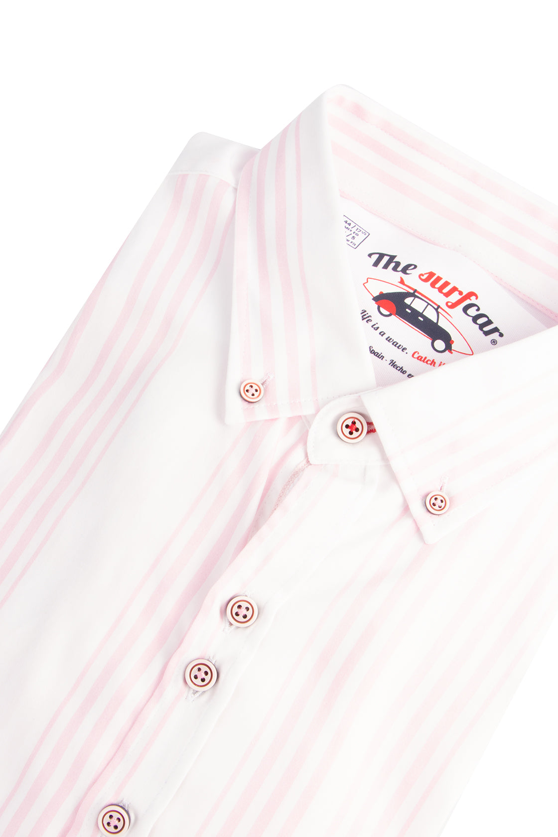 The Surf Car Stripe SLisbo LS Shirt Pink