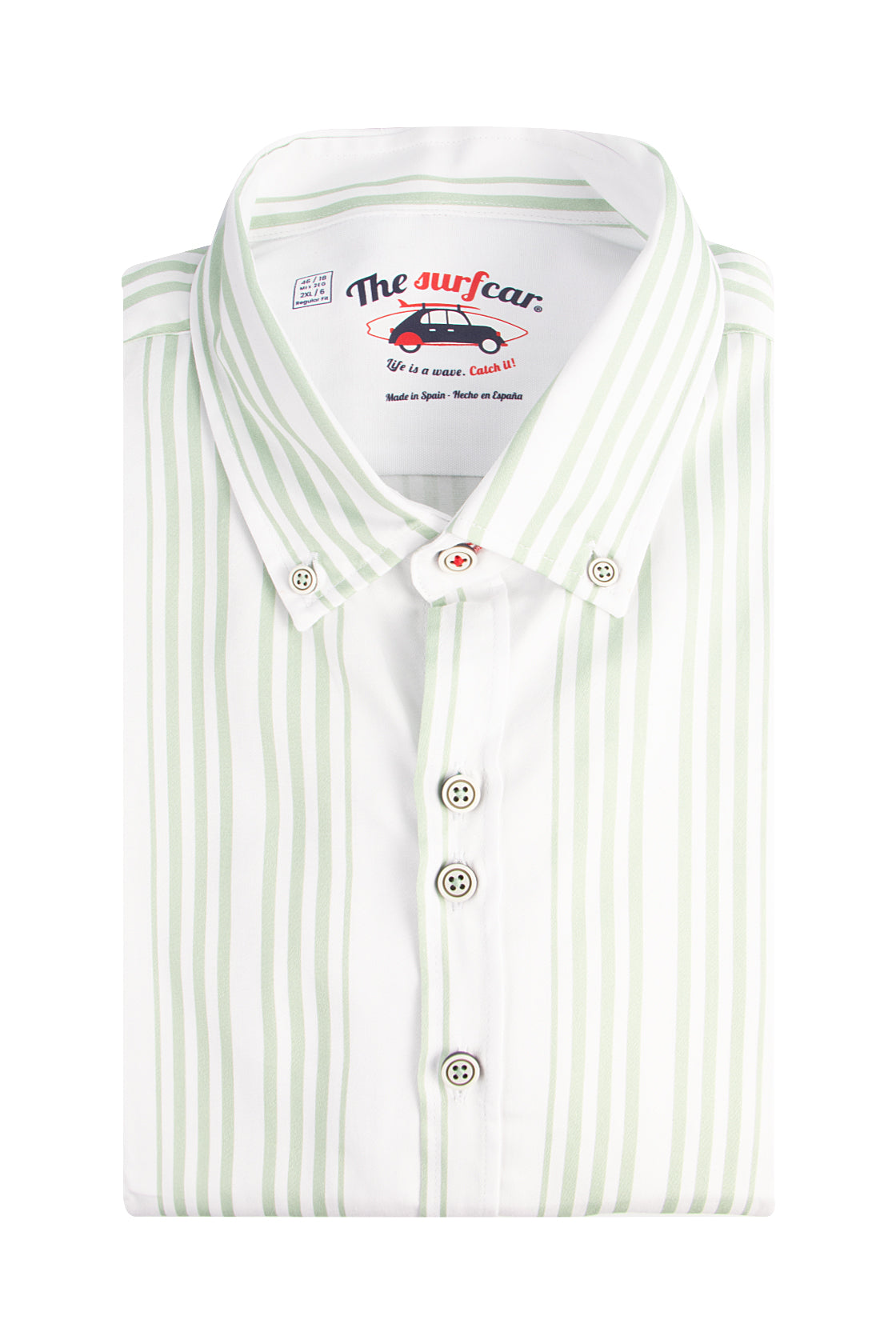 The Surf Car Stripe SLisbo LS Shirt Green