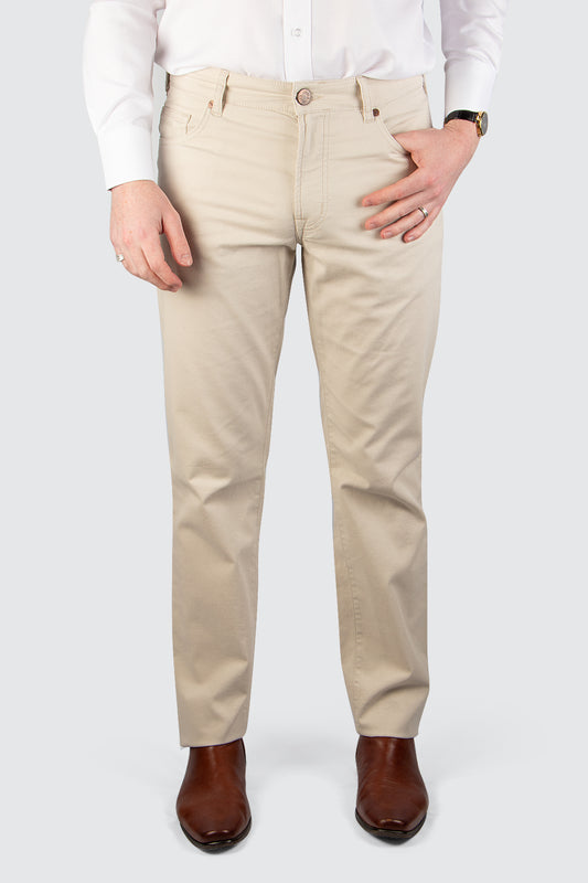 MMX Phoenix 5pkt Cotton/Silk Jean 32L Beige