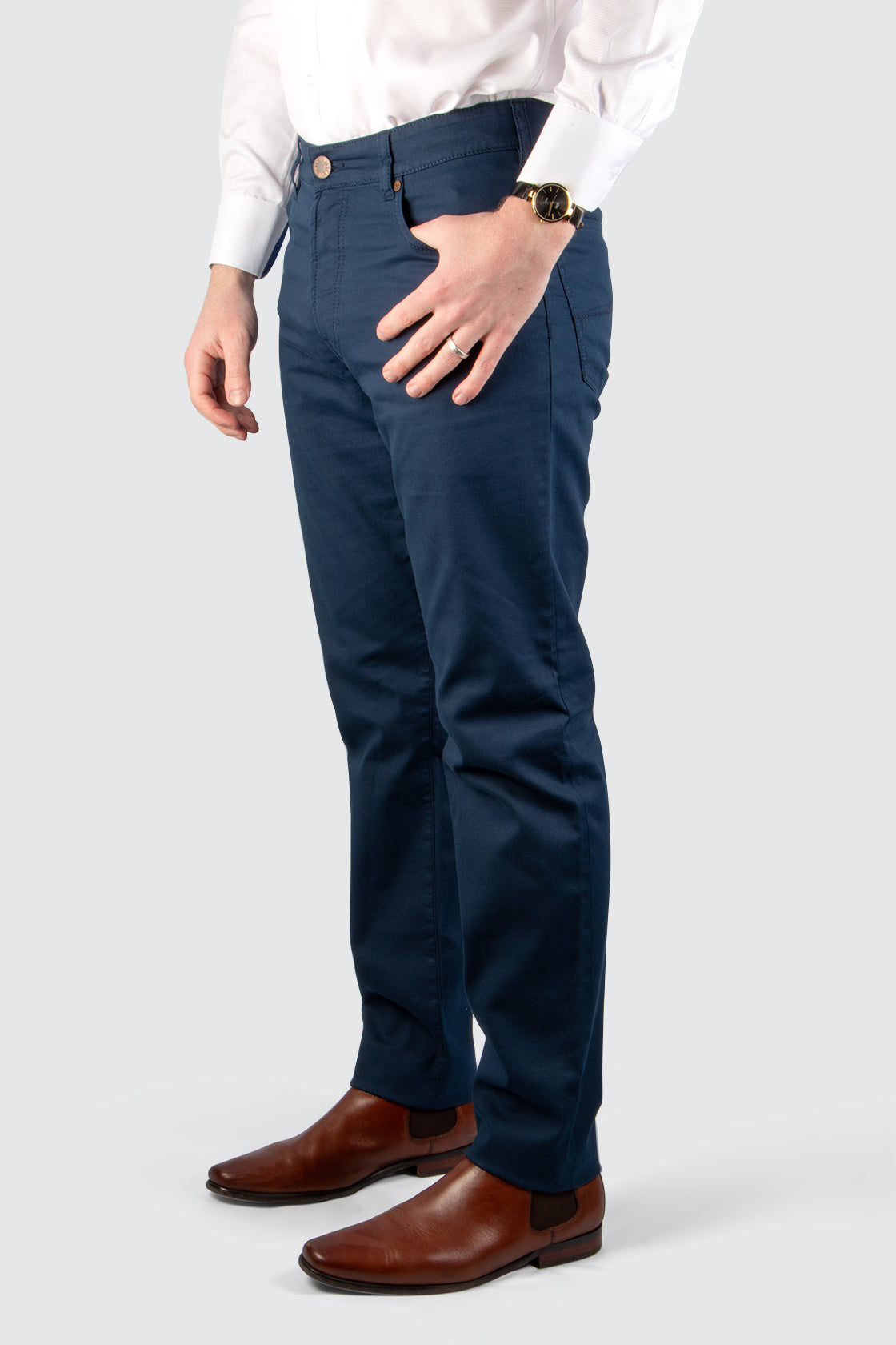 MMX Phoenix 5pkt Cotton/Silk Jean 32L Blue