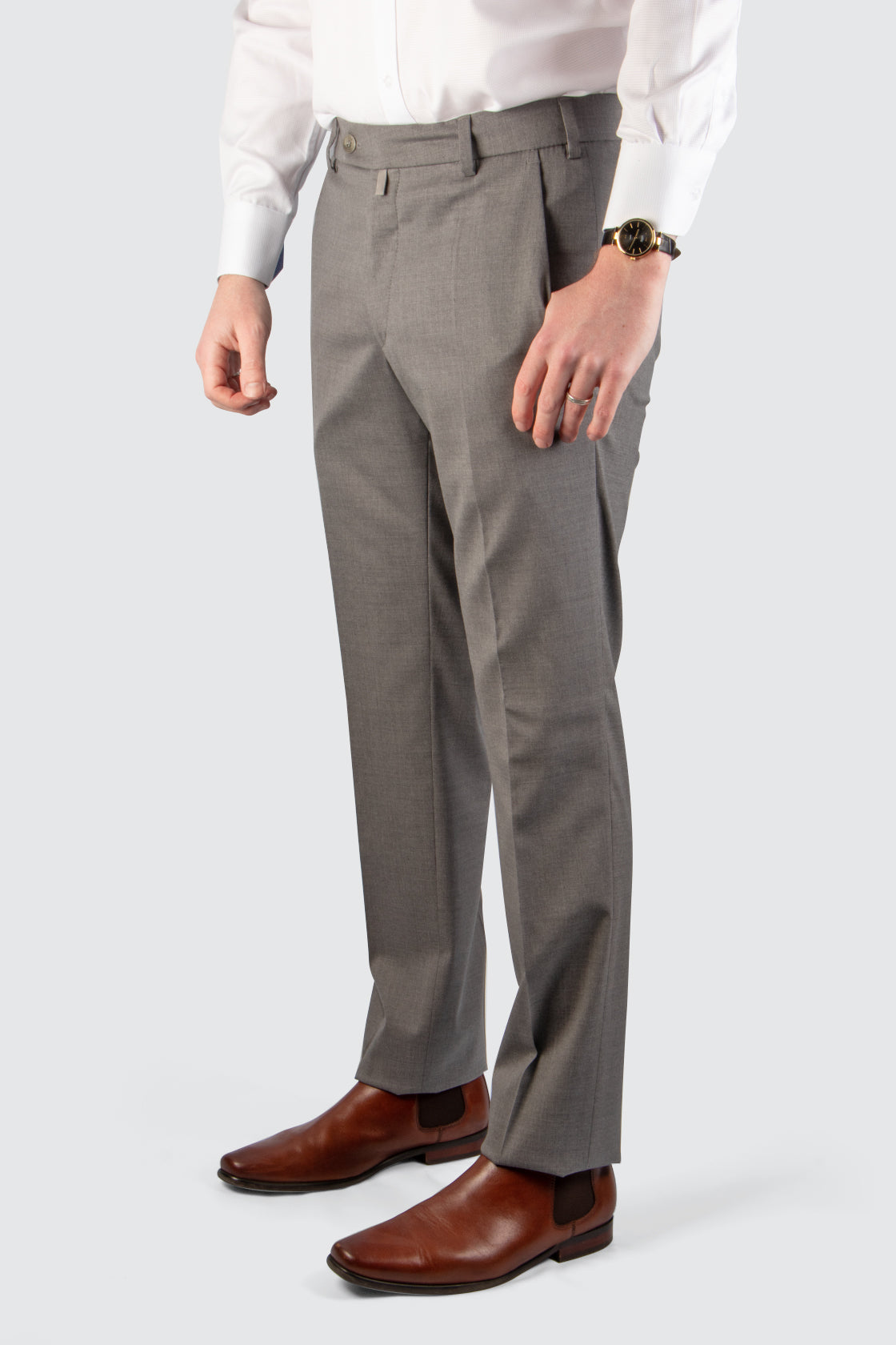 Meyer Bonn Wool Mix Business Trouser 34L Charcoal