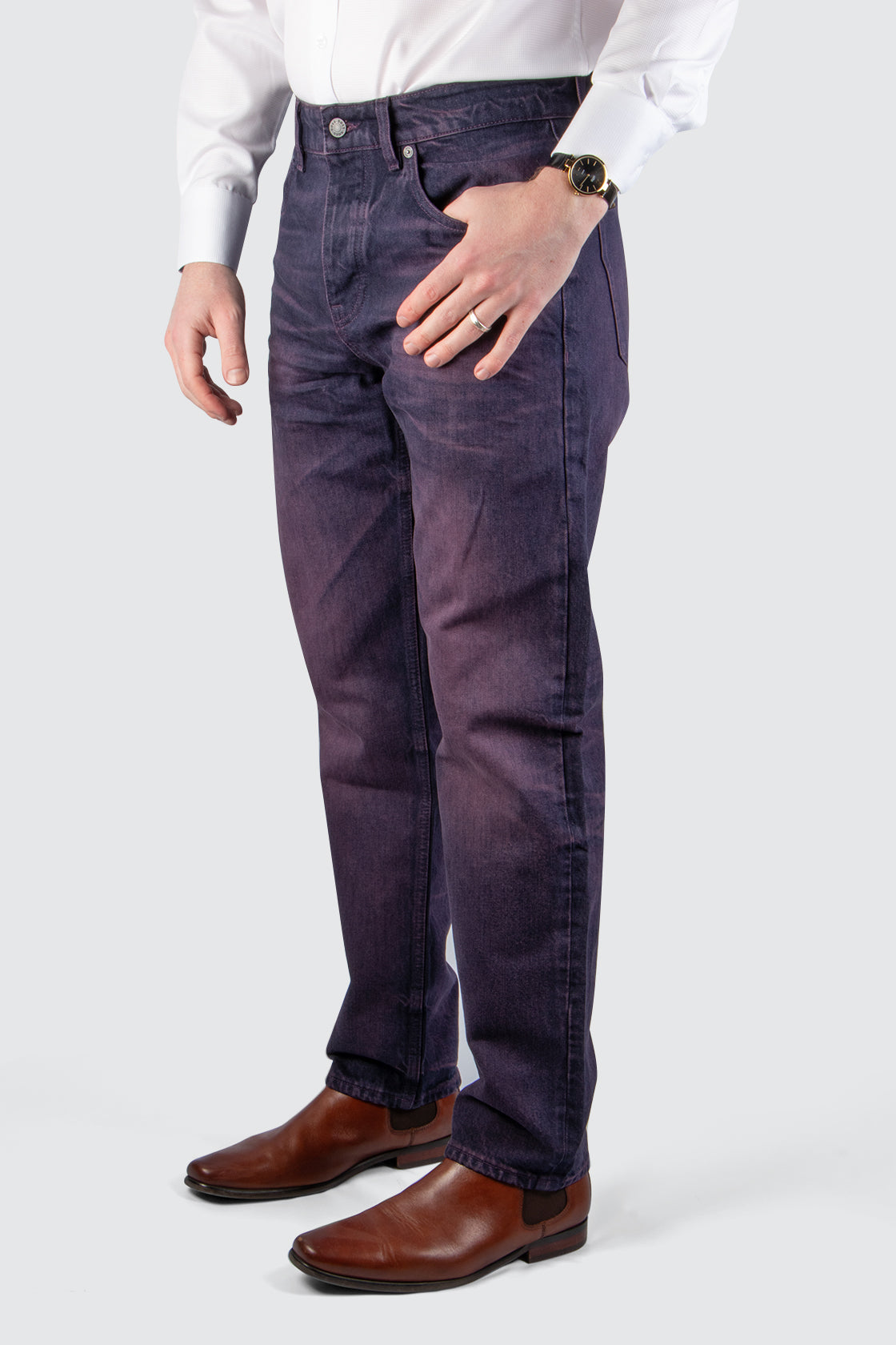 Hugo Boss Troy Denim Jean L34 Open Purple